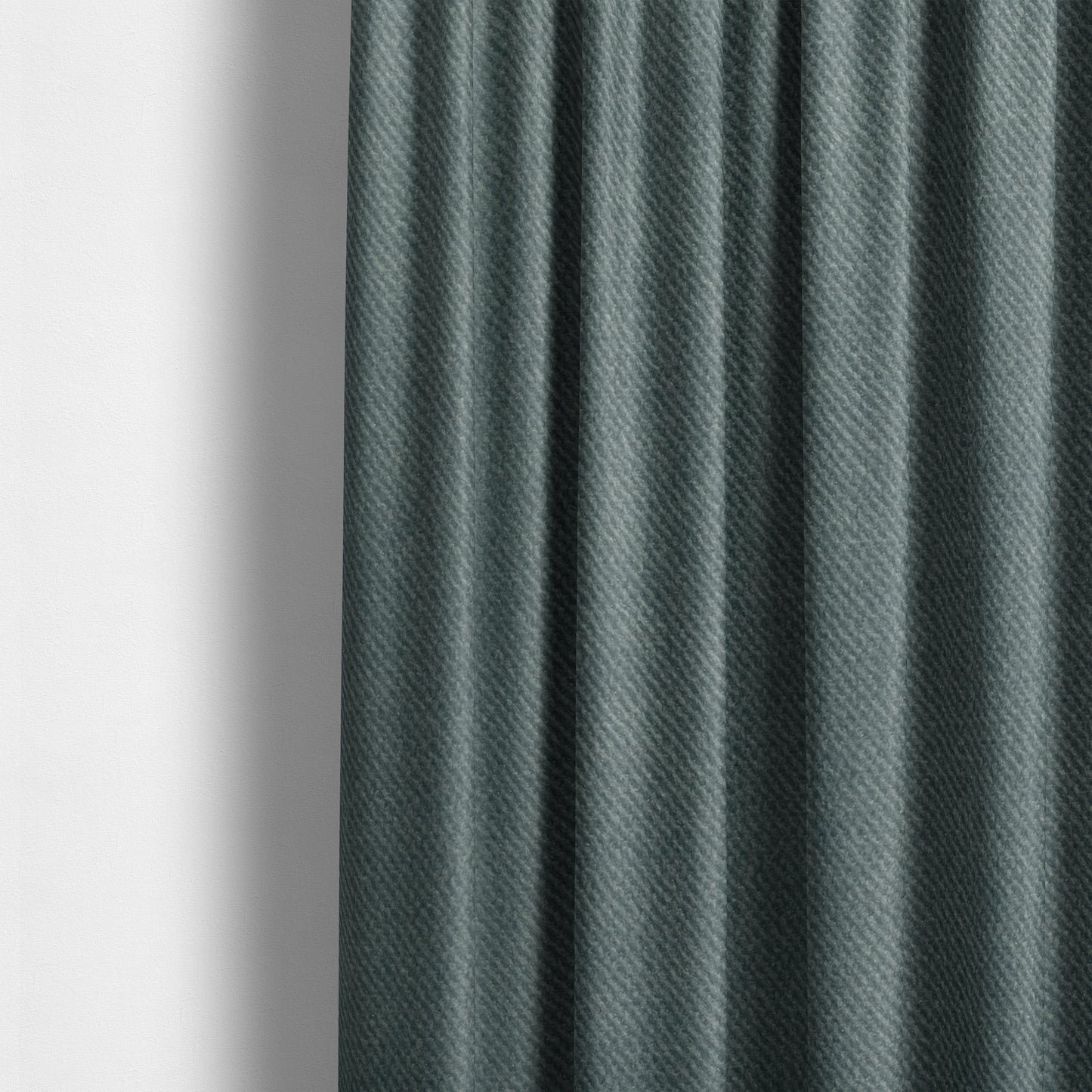 Muscat Plain Velvet Material Stone Blue Colour Upholstery Fabric CTR-2004 - Made To Measure Curtains