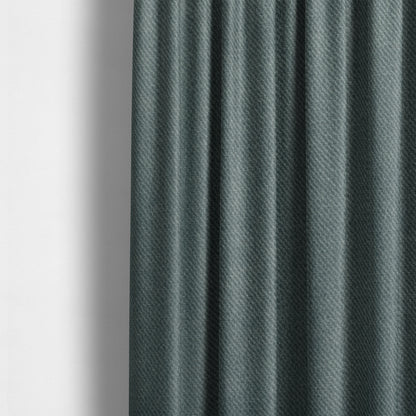 Muscat Plain Velvet Material Stone Blue Colour Upholstery Fabric CTR-2004 - Made To Measure Curtains