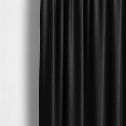 Muscat Plain Velvet Material Black Colour Upholstery Fabric CTR-2010 - Made To Measure Curtains