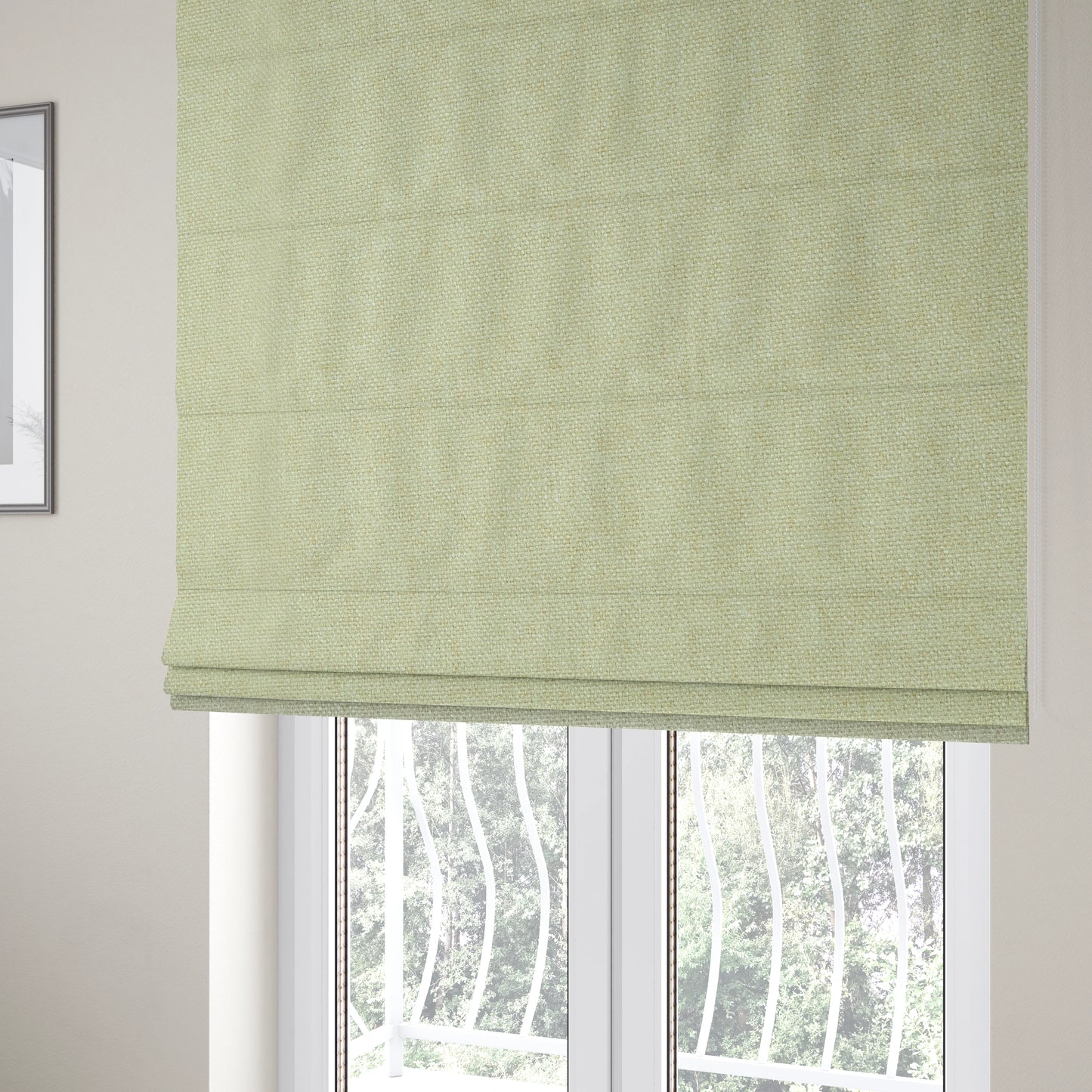 Halsham Soft Textured Cream Colour Upholstery Fabric CTR-2027 - Roman Blinds