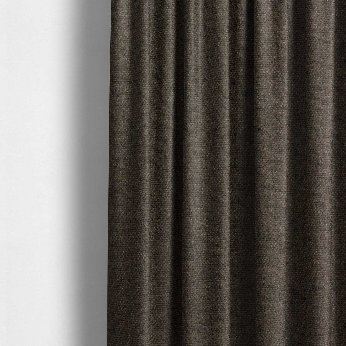 Halsham Soft Textured Brown Colour Upholstery Fabric CTR-2029 - Made To Measure Curtains