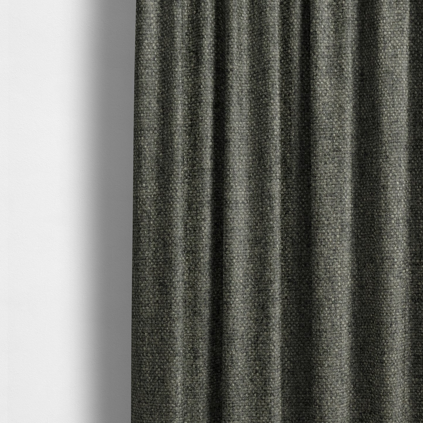 Halsham Soft Textured Grey Colour Upholstery Fabric CTR-2032 - Made To Measure Curtains