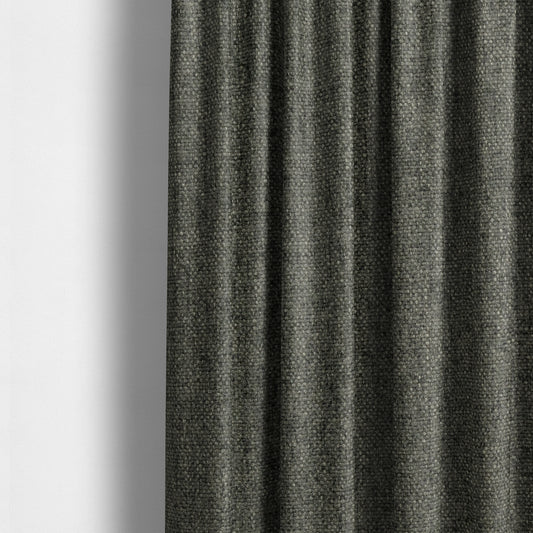 Halsham Soft Textured Grey Colour Upholstery Fabric CTR-2032 - Made To Measure Curtains