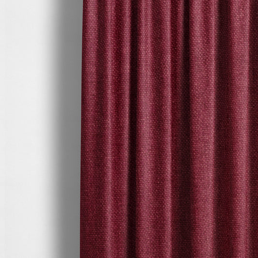 Halsham Soft Textured Red Colour Upholstery Fabric CTR-2034 - Made To Measure Curtains