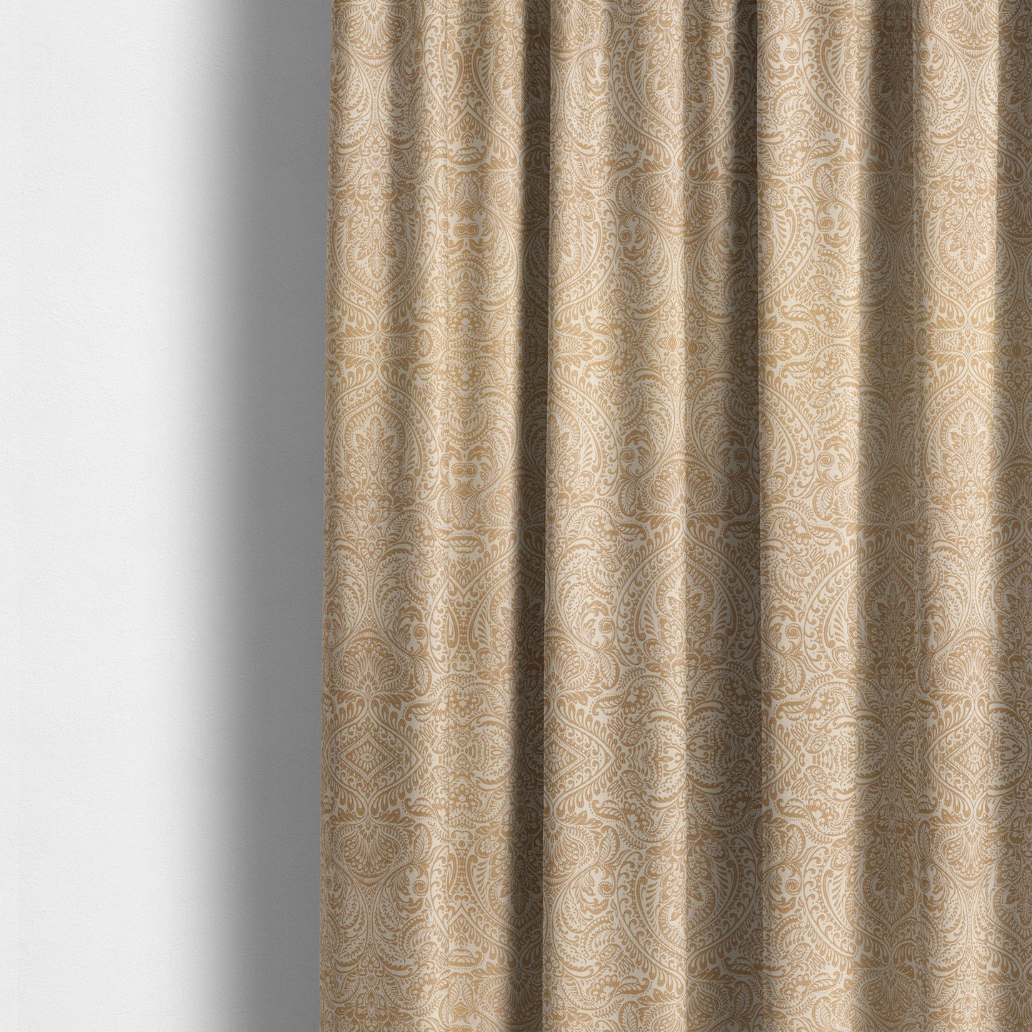 Zenith Collection In Smooth Chenille Finish Brown Colour Damask Pattern Upholstery Fabric CTR-204 - Made To Measure Curtains