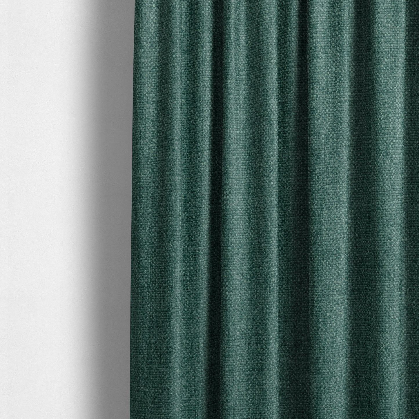 Halsham Soft Textured Ocean Teal Colour Upholstery Fabric CTR-2040 - Made To Measure Curtains