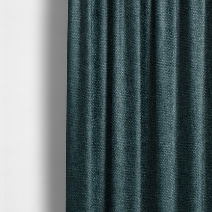 Halsham Soft Textured Denim Blue Colour Upholstery Fabric CTR-2042 - Made To Measure Curtains