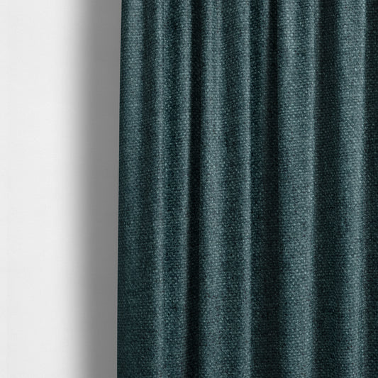 Halsham Soft Textured Denim Blue Colour Upholstery Fabric CTR-2042 - Made To Measure Curtains