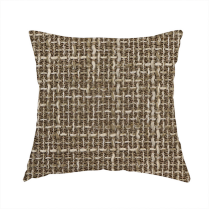 Alabama Durable Woven Hopsack Upholstery Fabric Light Brown Colour CTR-2056 - Handmade Cushions