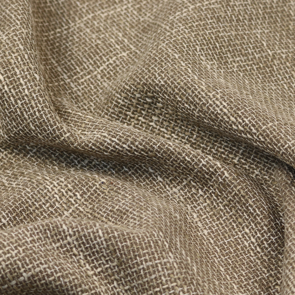 Alabama Durable Woven Hopsack Upholstery Fabric Light Brown Colour CTR-2056 - Handmade Cushions
