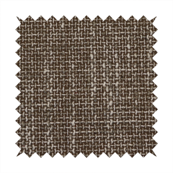 Alabama Durable Woven Hopsack Upholstery Fabric Brown Colour CTR-2058 - Handmade Cushions