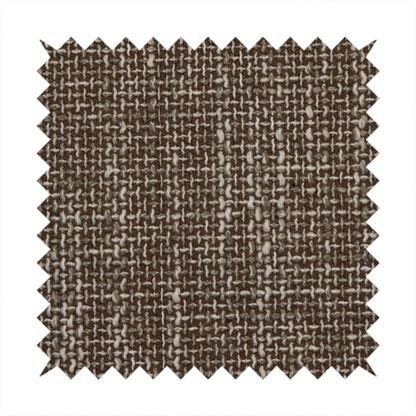 Alabama Durable Woven Hopsack Upholstery Fabric Brown Colour CTR-2058 - Handmade Cushions