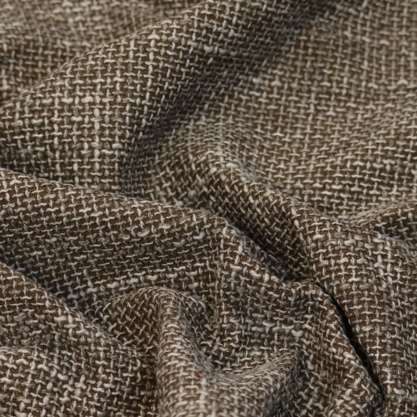 Alabama Durable Woven Hopsack Upholstery Fabric Brown Colour CTR-2058 - Handmade Cushions