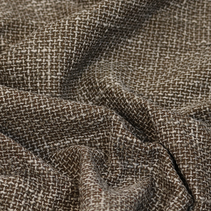 Alabama Durable Woven Hopsack Upholstery Fabric Brown Colour CTR-2058 - Handmade Cushions