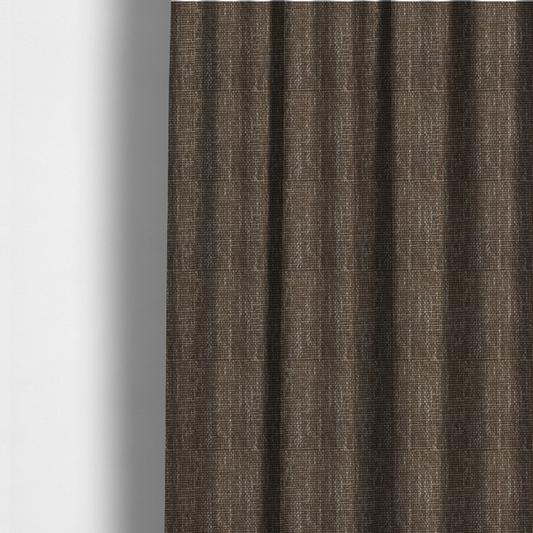 Alabama Durable Woven Hopsack Upholstery Fabric Brown Colour CTR-2058 - Made To Measure Curtains
