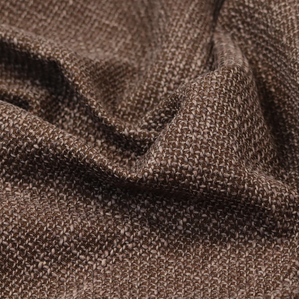 Alabama Durable Woven Hopsack Upholstery Fabric Dark Brown Colour CTR-2059 - Handmade Cushions
