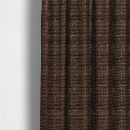 Alabama Durable Woven Hopsack Upholstery Fabric Dark Brown Colour CTR-2059 - Made To Measure Curtains