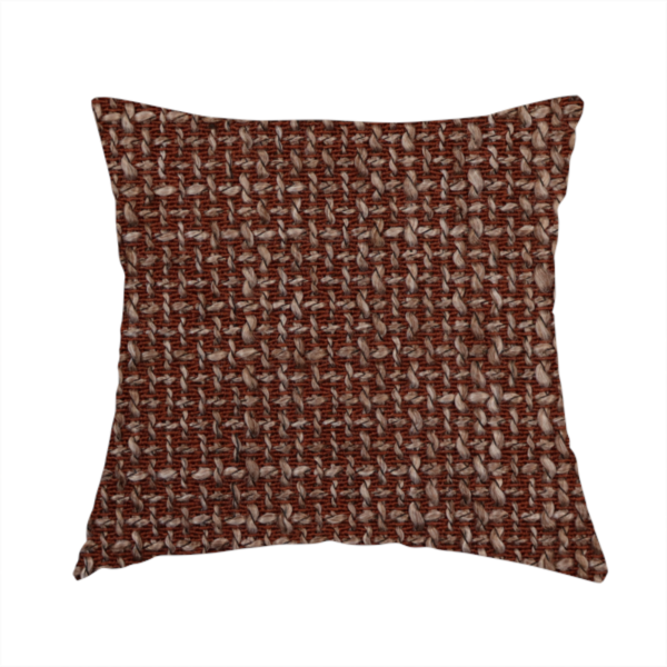 Alabama Durable Woven Hopsack Upholstery Fabric Burgundy Colour CTR-2061 - Handmade Cushions