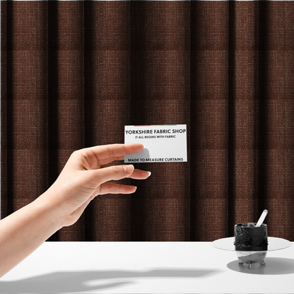 Alabama Durable Woven Hopsack Upholstery Fabric Burgundy Colour CTR-2061 - Made To Measure Curtains