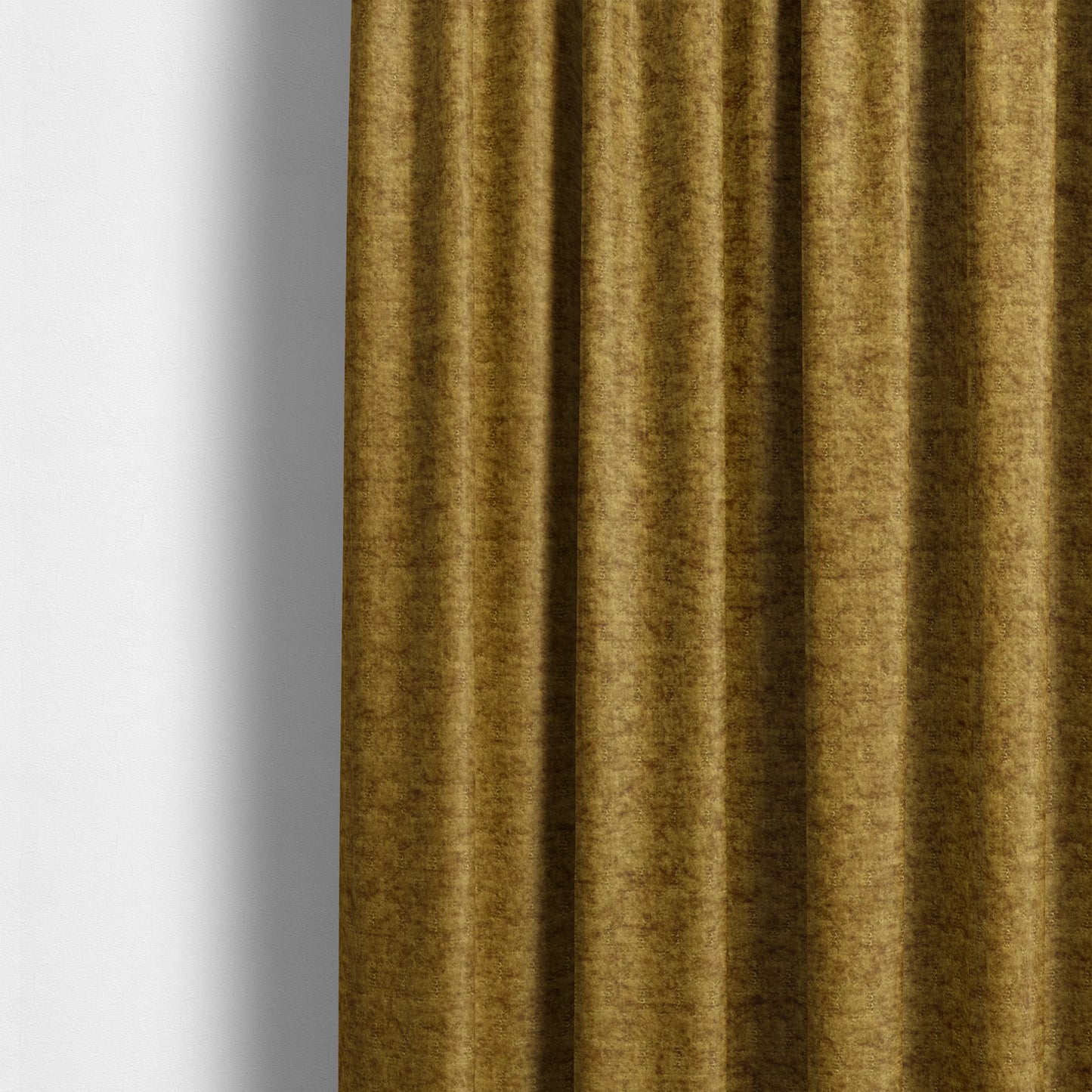 Tanzania Soft Velour Textured Material Golden Yellow Colour Upholstery Fabric CTR-2063 - Made To Measure Curtains