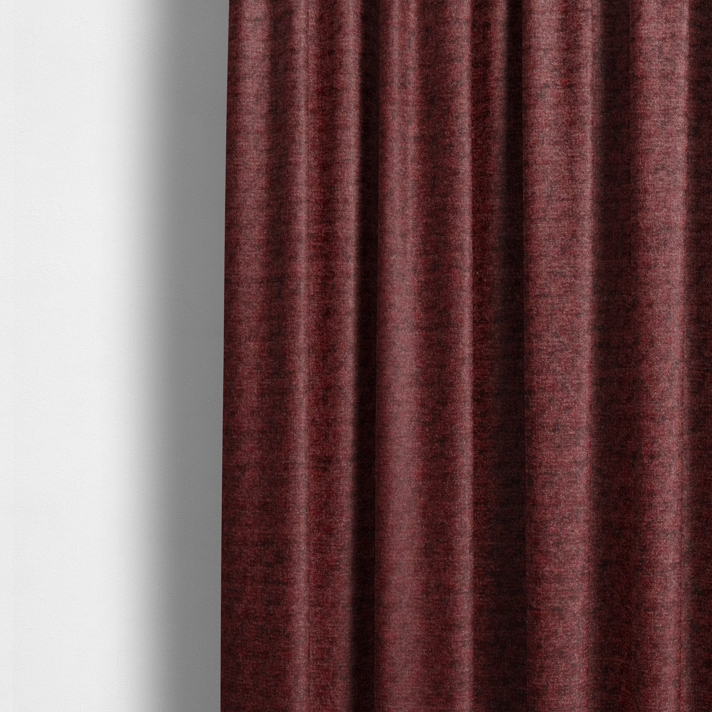 Tanzania Soft Velour Textured Material Red Colour Upholstery Fabric CTR-2064 - Made To Measure Curtains