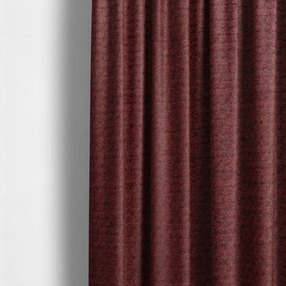 Tanzania Soft Velour Textured Material Red Colour Upholstery Fabric CTR-2064 - Made To Measure Curtains