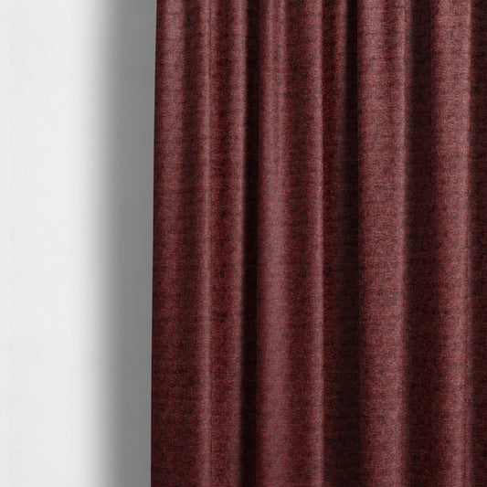 Tanzania Soft Velour Textured Material Red Colour Upholstery Fabric CTR-2064 - Made To Measure Curtains