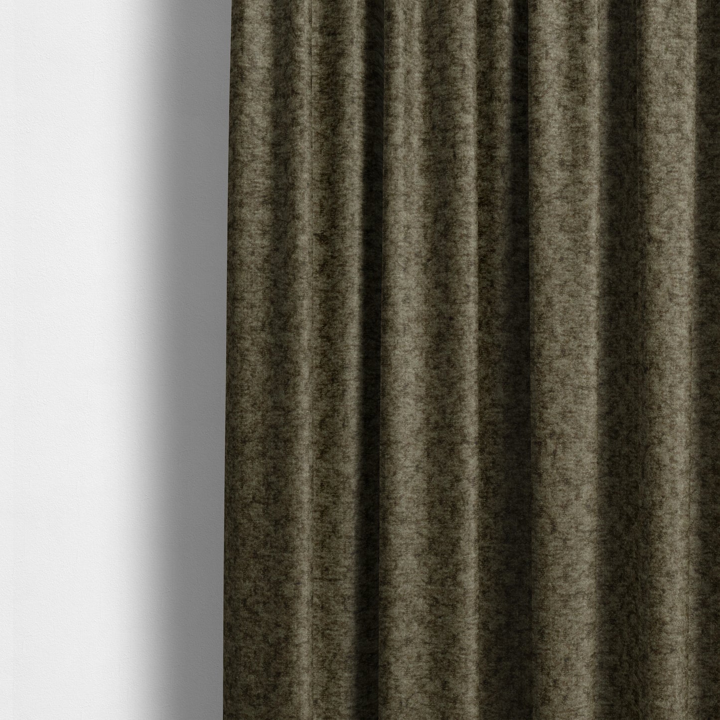 Tanzania Soft Velour Textured Material Mocha Brown Colour Upholstery Fabric CTR-2069 - Made To Measure Curtains