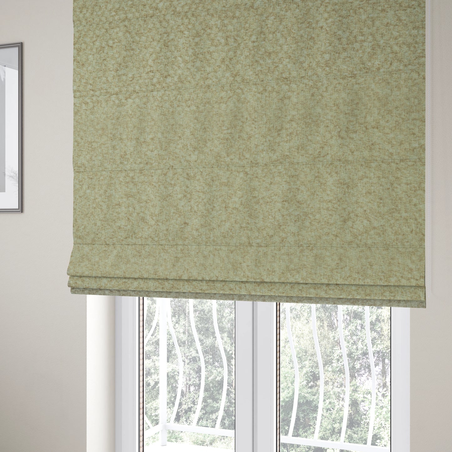 Tanzania Soft Velour Textured Material Cream Colour Upholstery Fabric CTR-2070 - Roman Blinds