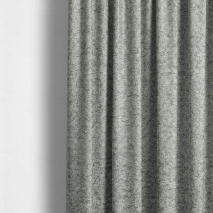 Tanzania Soft Velour Textured Material Cloud Silver Colour Upholstery Fabric CTR-2071 - Made To Measure Curtains