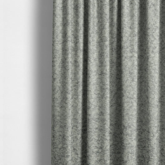 Tanzania Soft Velour Textured Material Cloud Silver Colour Upholstery Fabric CTR-2071 - Made To Measure Curtains