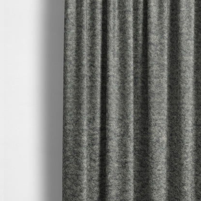 Tanzania Soft Velour Textured Material Ash Silver Colour Upholstery Fabric CTR-2072 - Made To Measure Curtains