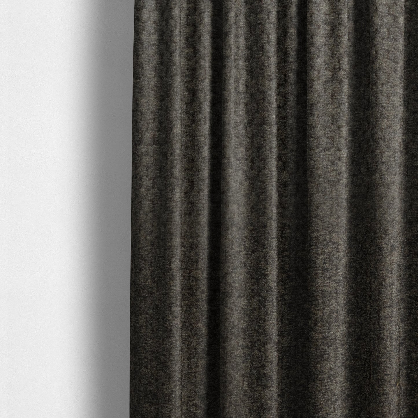 Tanzania Soft Velour Textured Material Chocolate Brown Colour Upholstery Fabric CTR-2076 - Made To Measure Curtains