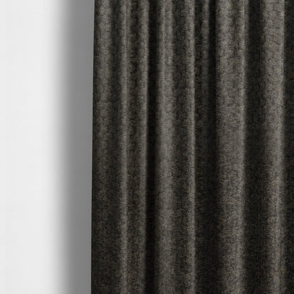 Tanzania Soft Velour Textured Material Chocolate Brown Colour Upholstery Fabric CTR-2076 - Made To Measure Curtains