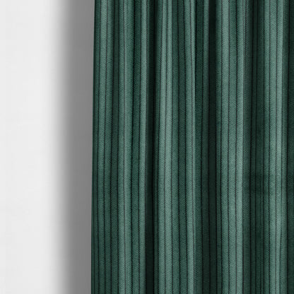 Tromso Pencil Thin Striped Green Corduroy Upholstery Fabric CTR-2091 - Made To Measure Curtains