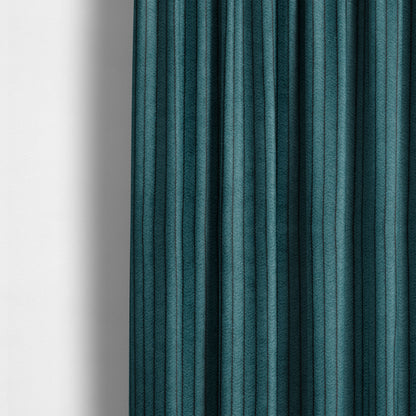 Tromso Pencil Thin Striped Teal Corduroy Upholstery Fabric CTR-2092 - Made To Measure Curtains