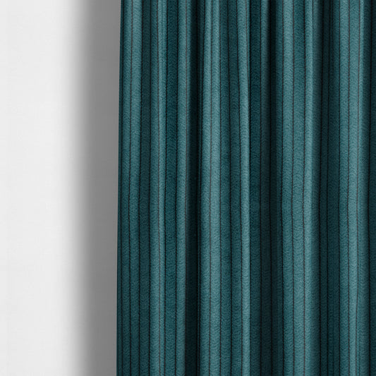 Tromso Pencil Thin Striped Teal Corduroy Upholstery Fabric CTR-2092 - Made To Measure Curtains