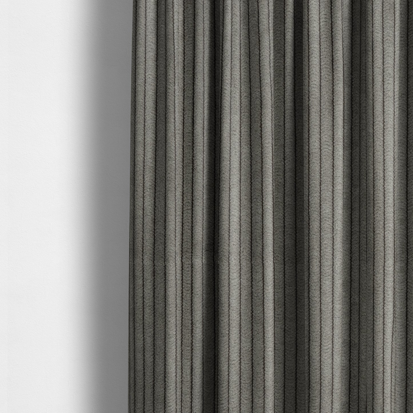 Tromso Pencil Thin Striped Brown Corduroy Upholstery Fabric CTR-2095 - Made To Measure Curtains