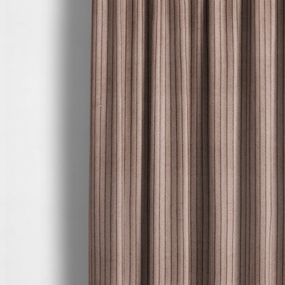 Tromso Pencil Thin Striped Pink Corduroy Upholstery Fabric CTR-2097 - Made To Measure Curtains