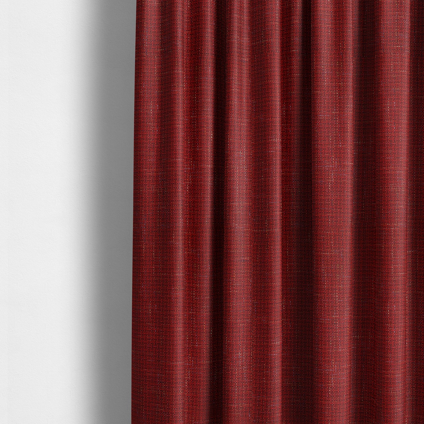 Byron Thick Durable Weave Red Colour Furnishing Fabrics CTR-21 - Made To Measure Curtains