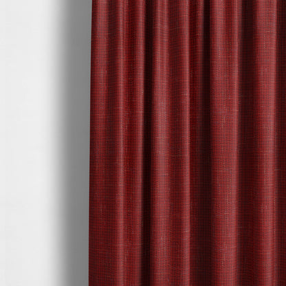 Byron Thick Durable Weave Red Colour Furnishing Fabrics CTR-21 - Made To Measure Curtains