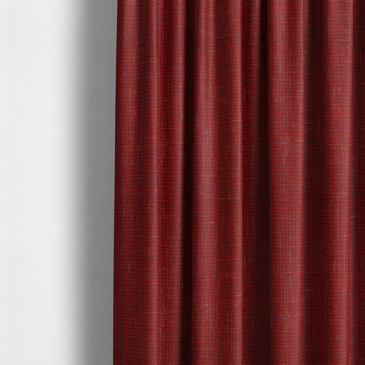 Byron Thick Durable Weave Red Colour Furnishing Fabrics CTR-21 - Made To Measure Curtains