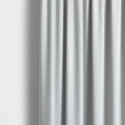 Maputo Flat Soft Chenille White Colour Upholstery Fabric CTR-2104 - Made To Measure Curtains