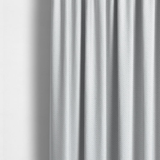 Maputo Flat Soft Chenille White Colour Upholstery Fabric CTR-2104 - Made To Measure Curtains