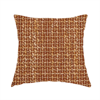Alabama Durable Woven Hopsack Upholstery Fabric Orange Colour CTR-2107 - Handmade Cushions