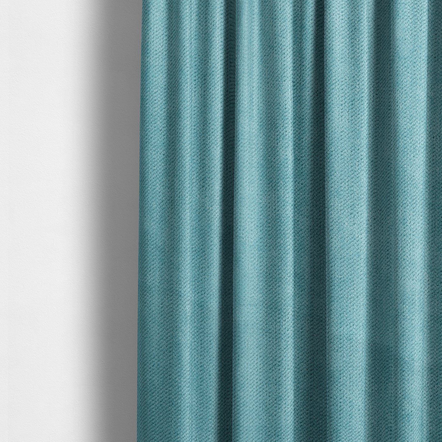 Maputo Flat Soft Chenille Teal Colour Upholstery Fabric CTR-2107 - Made To Measure Curtains