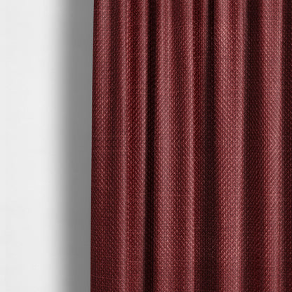 Narvik Weave Textured Water Repellent Treated Material Red Colour Upholstery Fabric CTR-2110 - Made To Measure Curtains