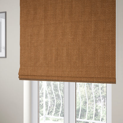 Narvik Weave Textured Water Repellent Treated Material Orange Colour Upholstery Fabric CTR-2112 - Roman Blinds