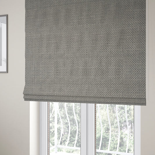 Narvik Weave Textured Water Repellent Treated Material Elephant Brown Colour Upholstery Fabric CTR-2116 - Roman Blinds