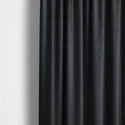 Narvik Weave Textured Water Repellent Treated Material Black Colour Upholstery Fabric CTR-2121 - Made To Measure Curtains